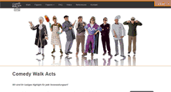 Desktop Screenshot of comedy-walk-acts.de