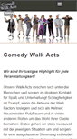 Mobile Screenshot of comedy-walk-acts.de