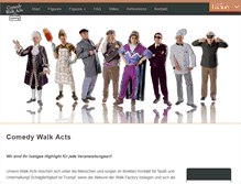 Tablet Screenshot of comedy-walk-acts.de